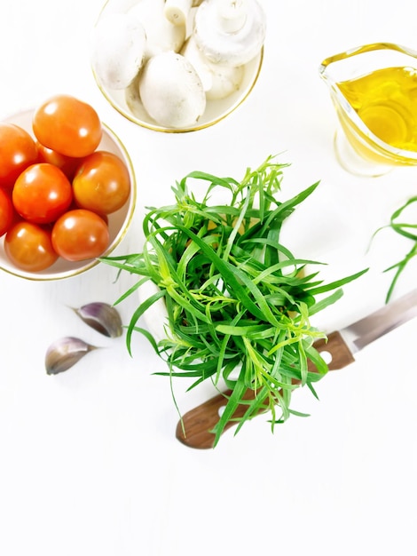 fresh ingredients for cooking on countertop
